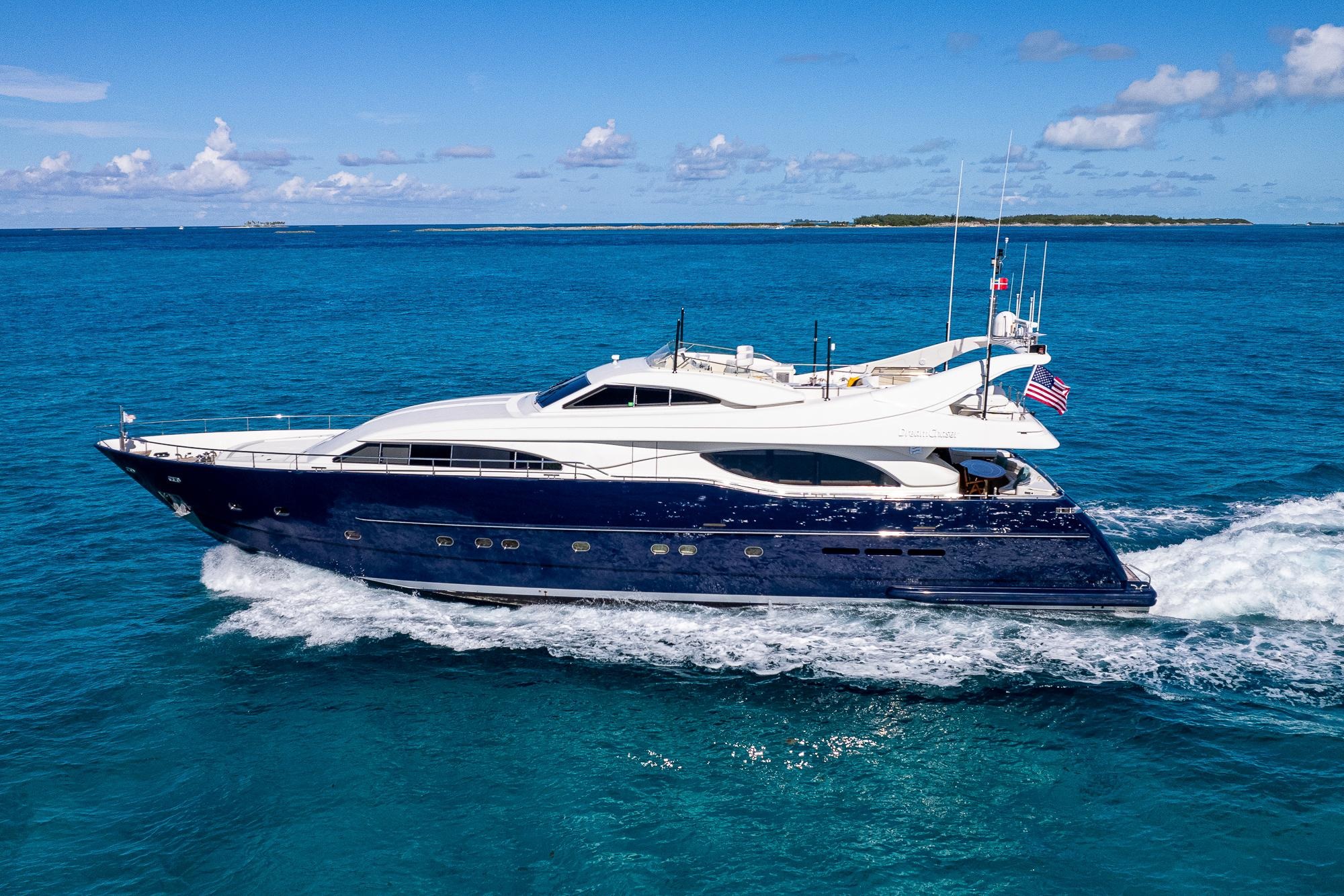 FERRETTI CUSTOM LINE 94 luxury yacht charter near New Port Public Marina