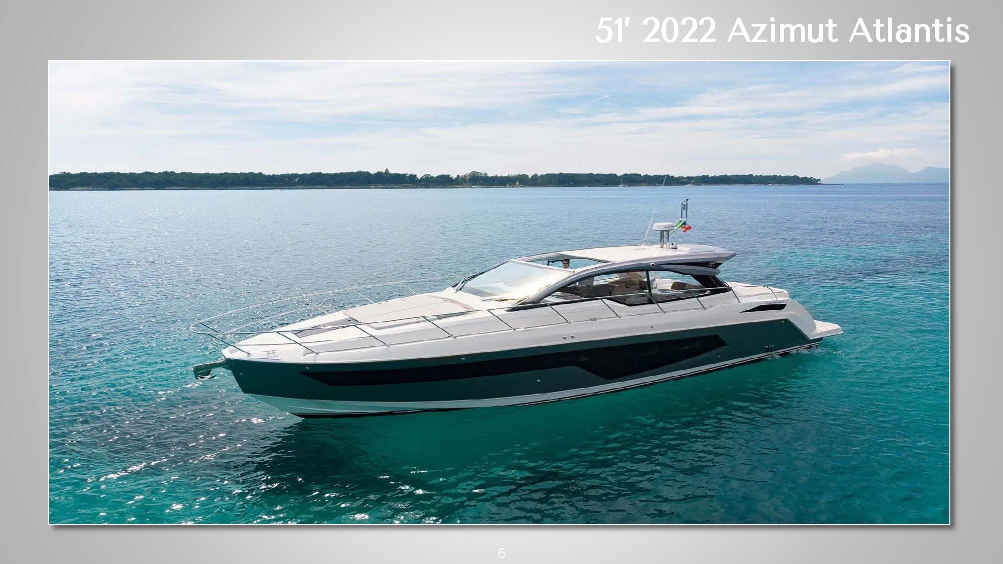 AZIMUT ATLANTIS 51 15.54m Azimut Atlantis luxury charter yacht in East Coast United States