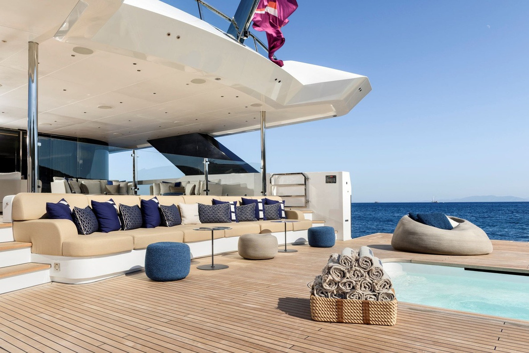 LEGASEA — Main deck aft lounge and pool