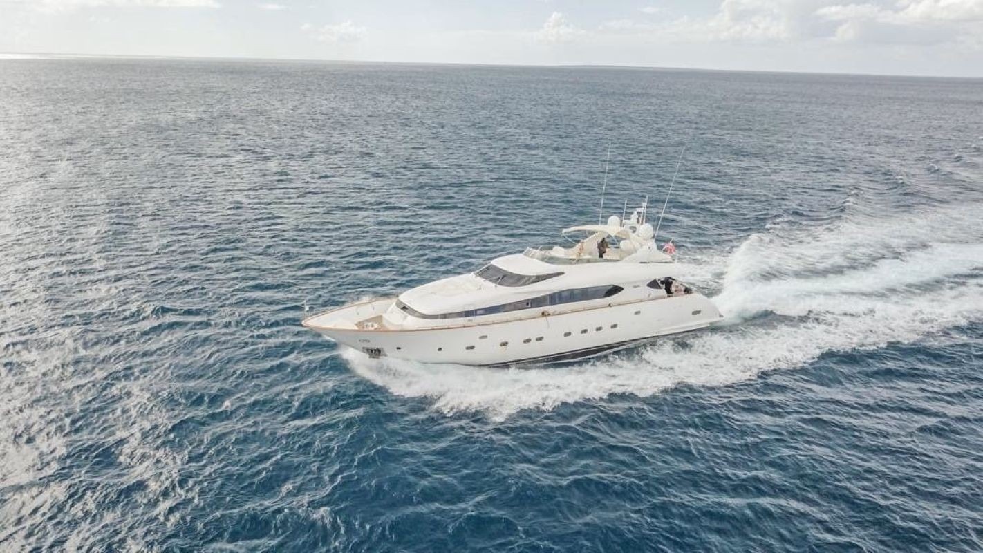 MAIORA 103 luxury yacht charter near Crown Bay Marina