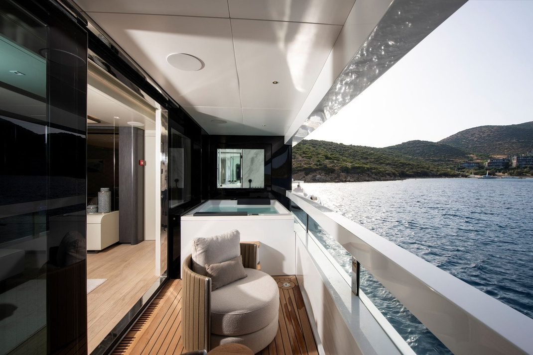 LEGASEA — Private stateroom balcony with sea views