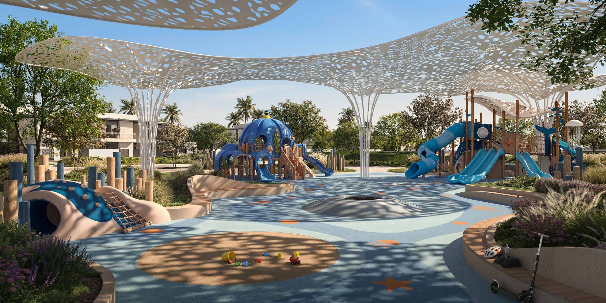 Children's discovery garden at Talay Beach, Saadiyat Island, Abu Dhabi